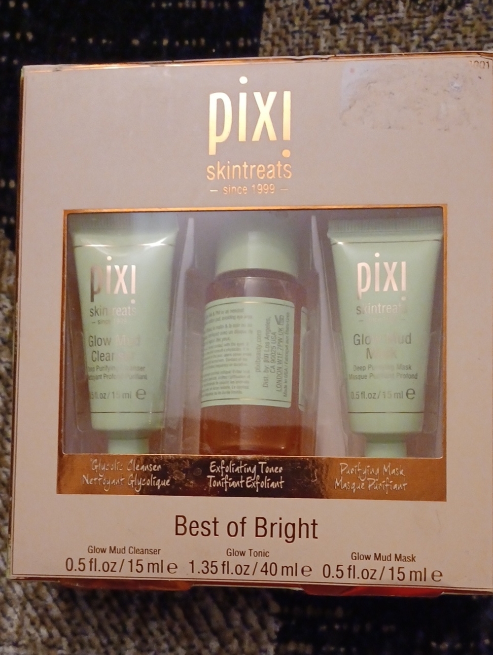 4/$40 New Pixi Skintreats Best of Bright Trio